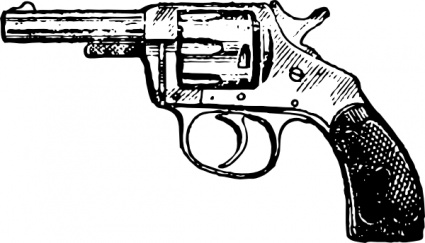 Gun pistol clip art vector . - Pistol Clip Art