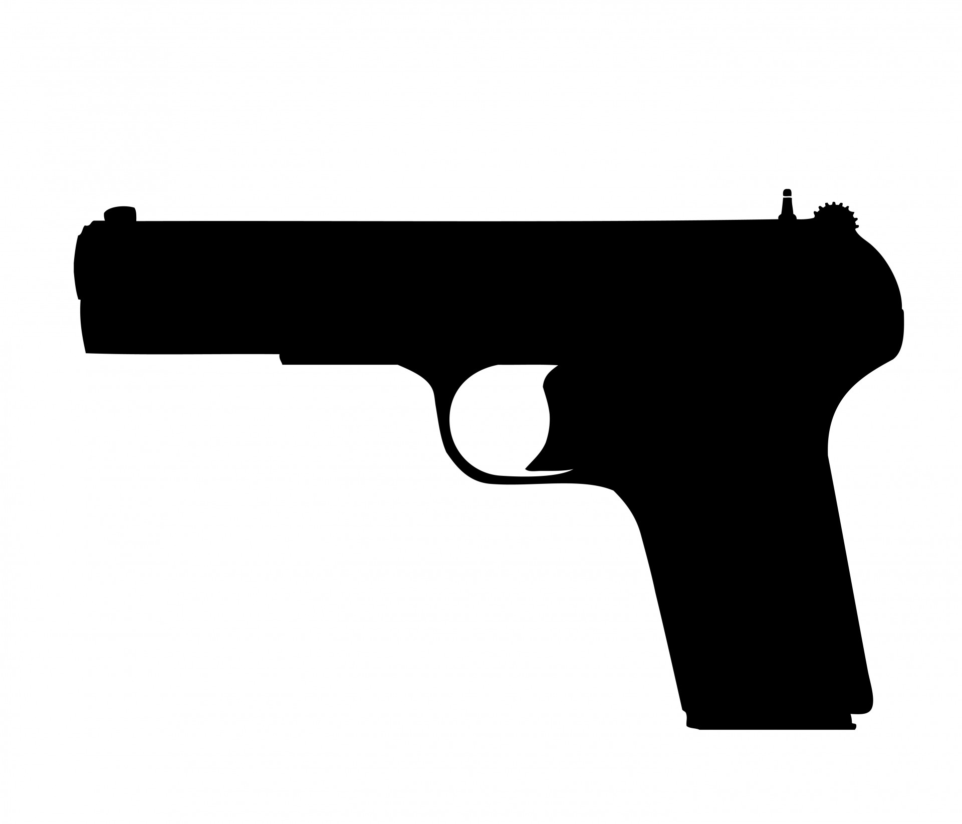 Gun, Pistol Clipart Free Stock Photo