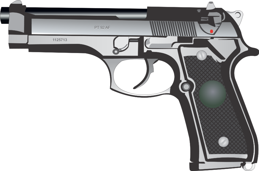Gun Production Up 30 Sets New - Pistol Clip Art