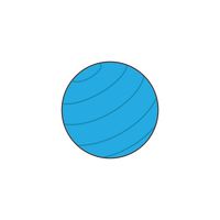 Exercise ball. vectors, stock clipart