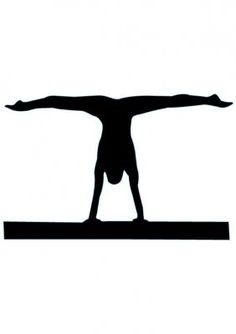 gymnastics clipart silhouette - Gymnast Silhouette Clip Art