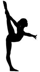 gymnastics clipart silhouette - Gymnastics Silhouette Clip Art