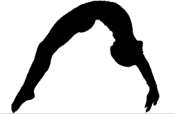 gymnastics clipart silhouette - Tumbling Clip Art