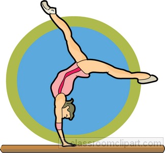 Gymnastics clipart tumbling c