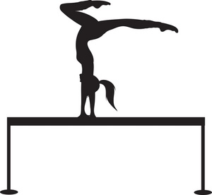 performing gymnastics on pomm