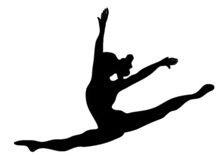 Gymnastics clipart flip . - Gymnastics Clipart