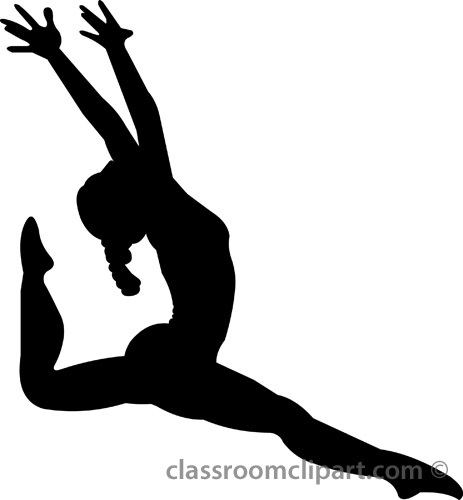 Gymnastics Clipart Silhouette - Gymnast Silhouette Clip Art