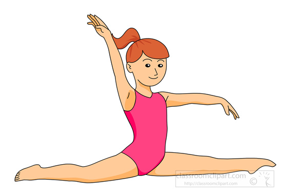 Cartoon gymnastics clip art d
