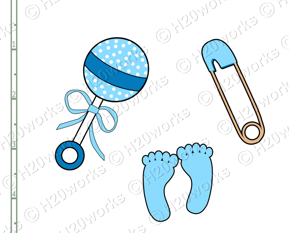 H20worksdesigns Baby Items Clipart Set On 8 5x11 Sheet Online