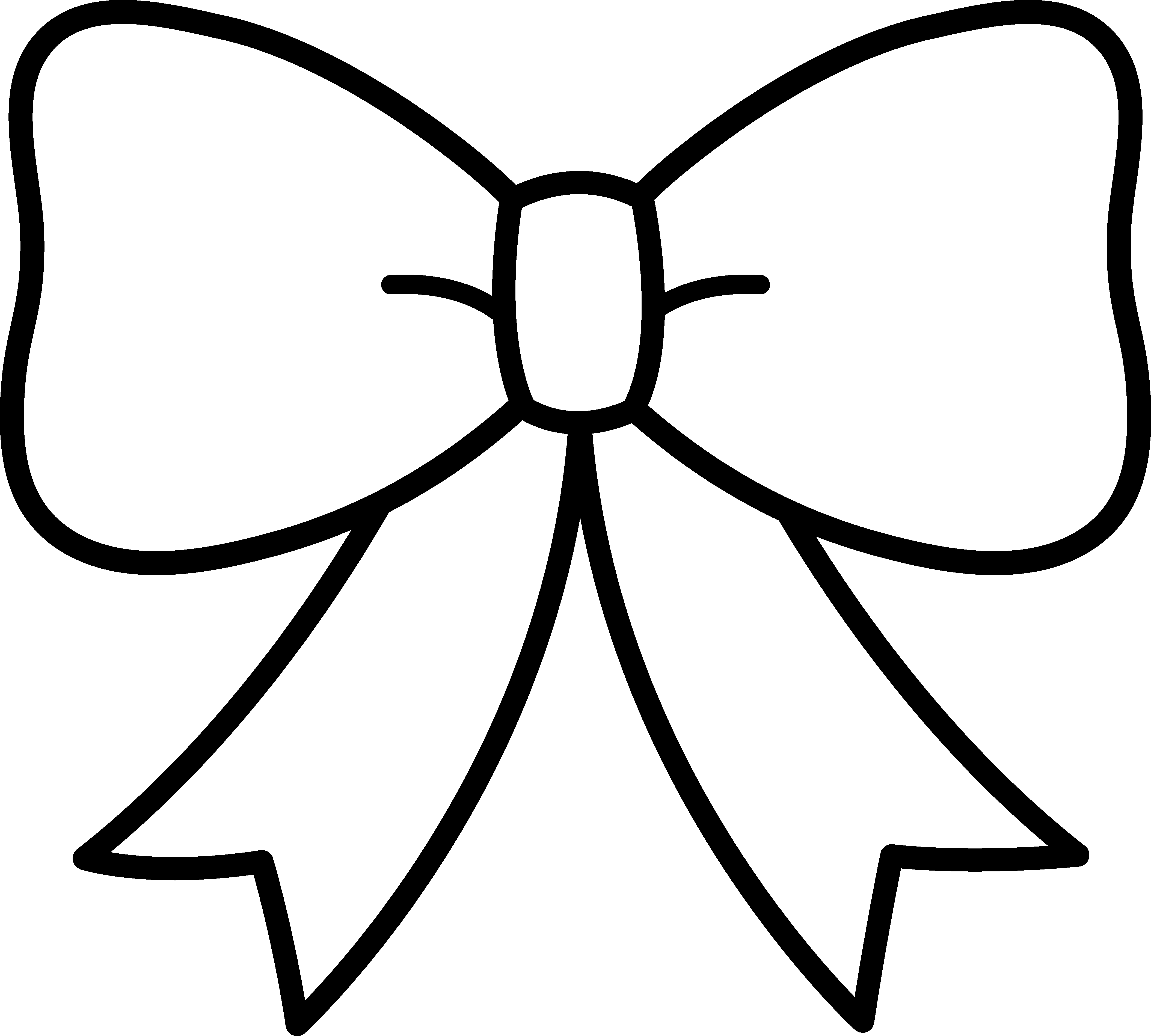hair clipart black and white - Clipart Bow