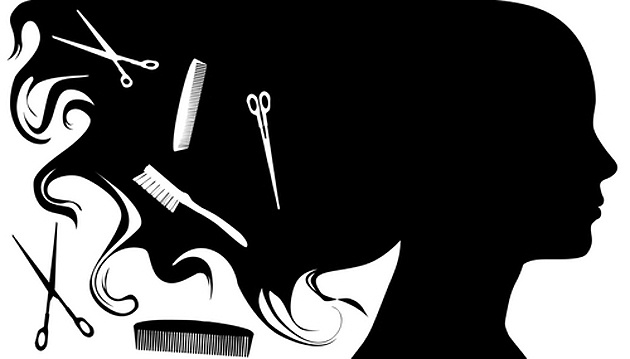 hair salon: Illustration art 