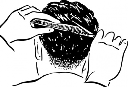 Hair cut clip art - .