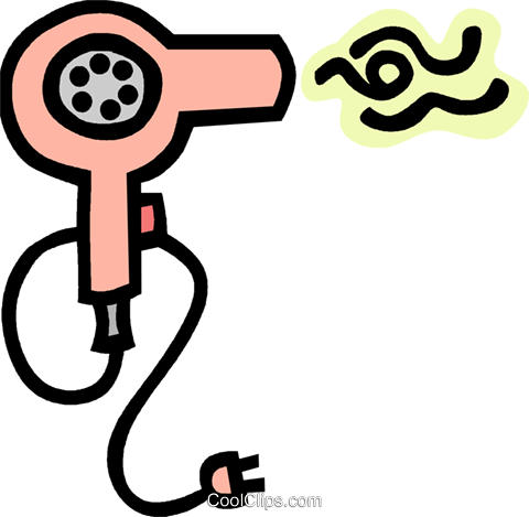 hair dryer Royalty Free Vector Clip Art illustration
