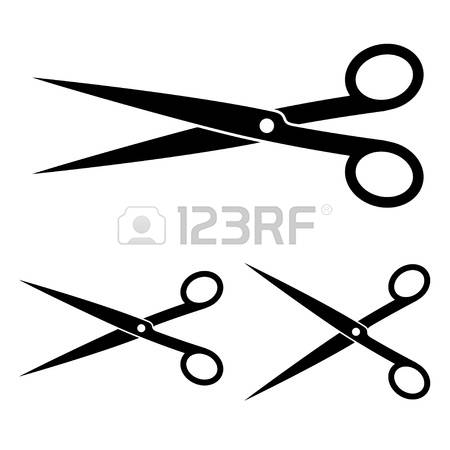 hair scissors: vector scissors