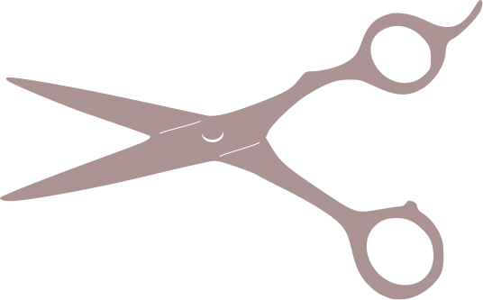 Vintage Hair Scissors Clip Ar