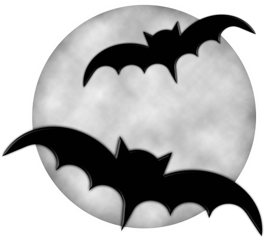Halloween Bats Clip Art Clipa - Halloween Moon Clipart