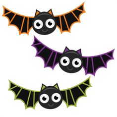 Halloween Bats SVG cutting . - Cute Bat Clipart