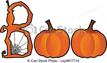 Halloween Boo text - Hallowee - Boo Clip Art