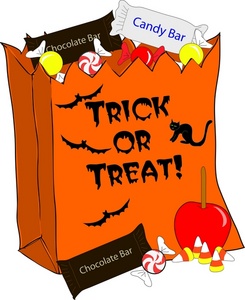 Halloween Candy Bag Clipart #1