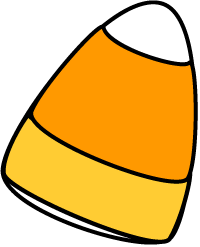 Candy Corn Clip Art Black And