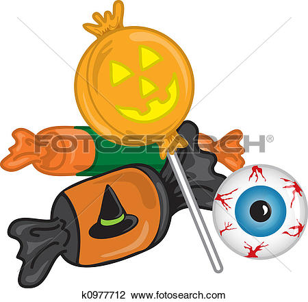 Halloween Candy Bag Clipart #