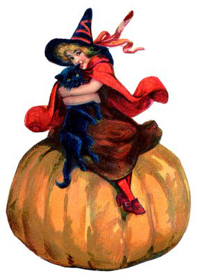 Halloween Clip Art Coyote . - Vintage Halloween Clipart