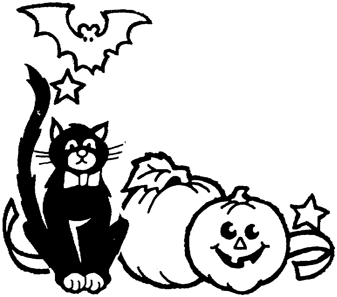 Halloween black and white happy halloween clipart black and white free