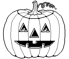 pin Halloween clipart black and white #4