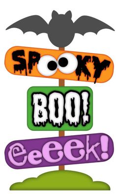 Boo Cute Halloween Clipart #1