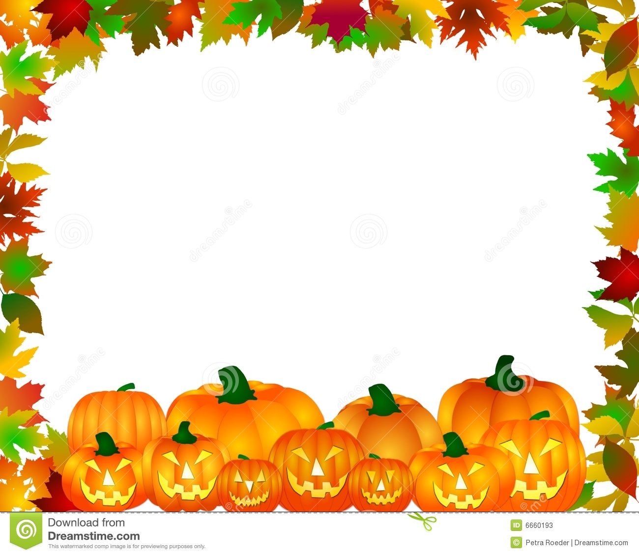 Halloween Clipart u0026middot - Pumpkin Border Clip Art Free