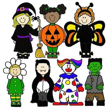 halloween costumes clip art | CLIP ART~ HALLOWEEN KIDS - TeachersPayTeachers clipartall.com