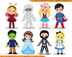 halloween costumes clip art | Halloween Costume Kids Clip Art Costume kids clip art /