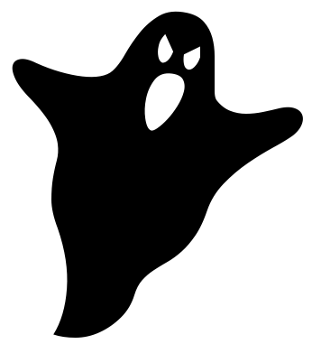 This menacing ghost clip art 