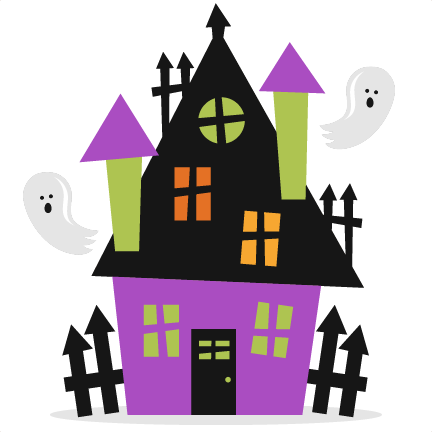 Halloween Haunted House SVG . - Haunted House Clip Art