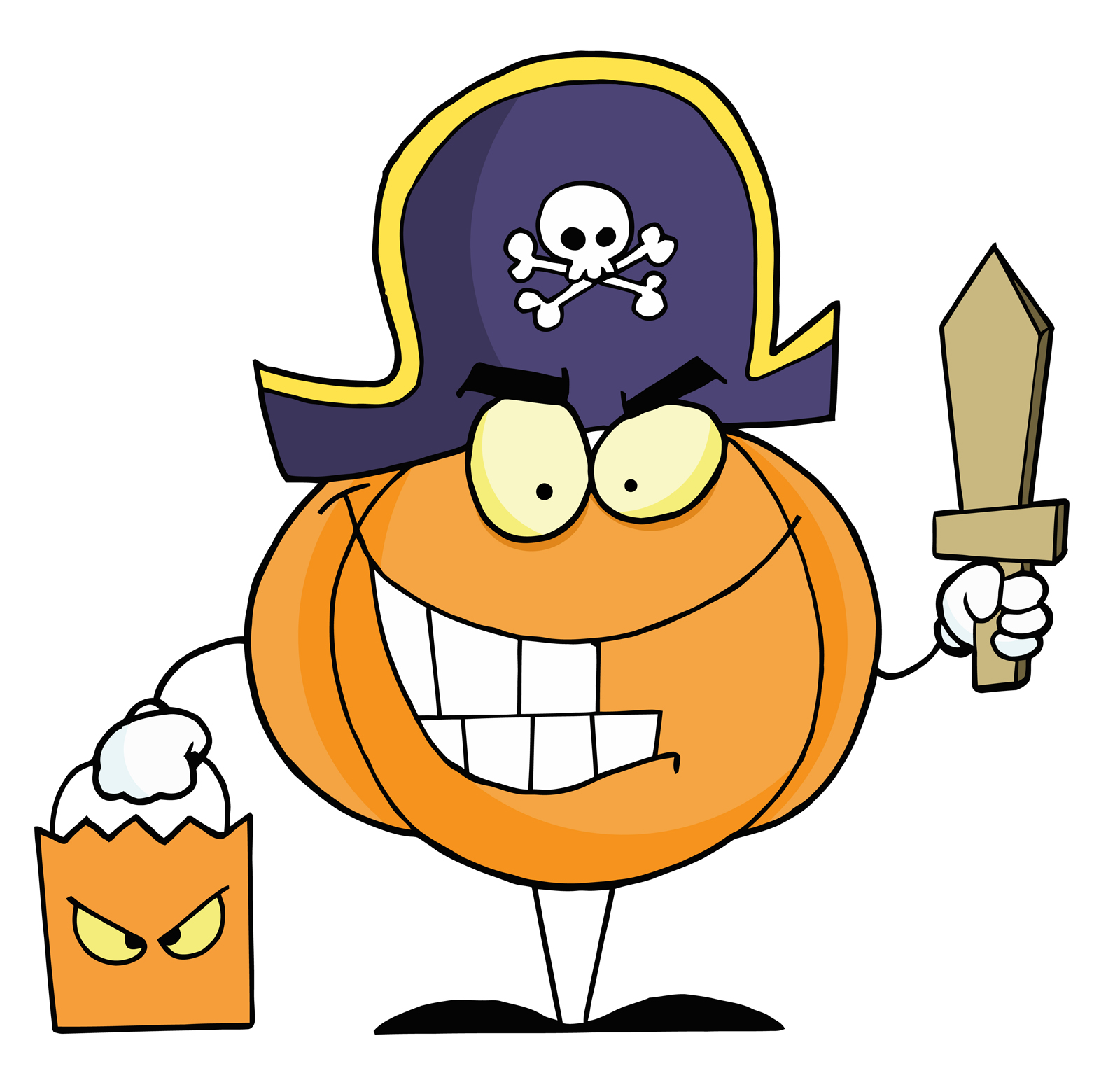 ... Halloween Pumpkin Cartoon - Cartoon Clipart Free