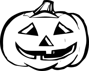 halloween clipart black and w