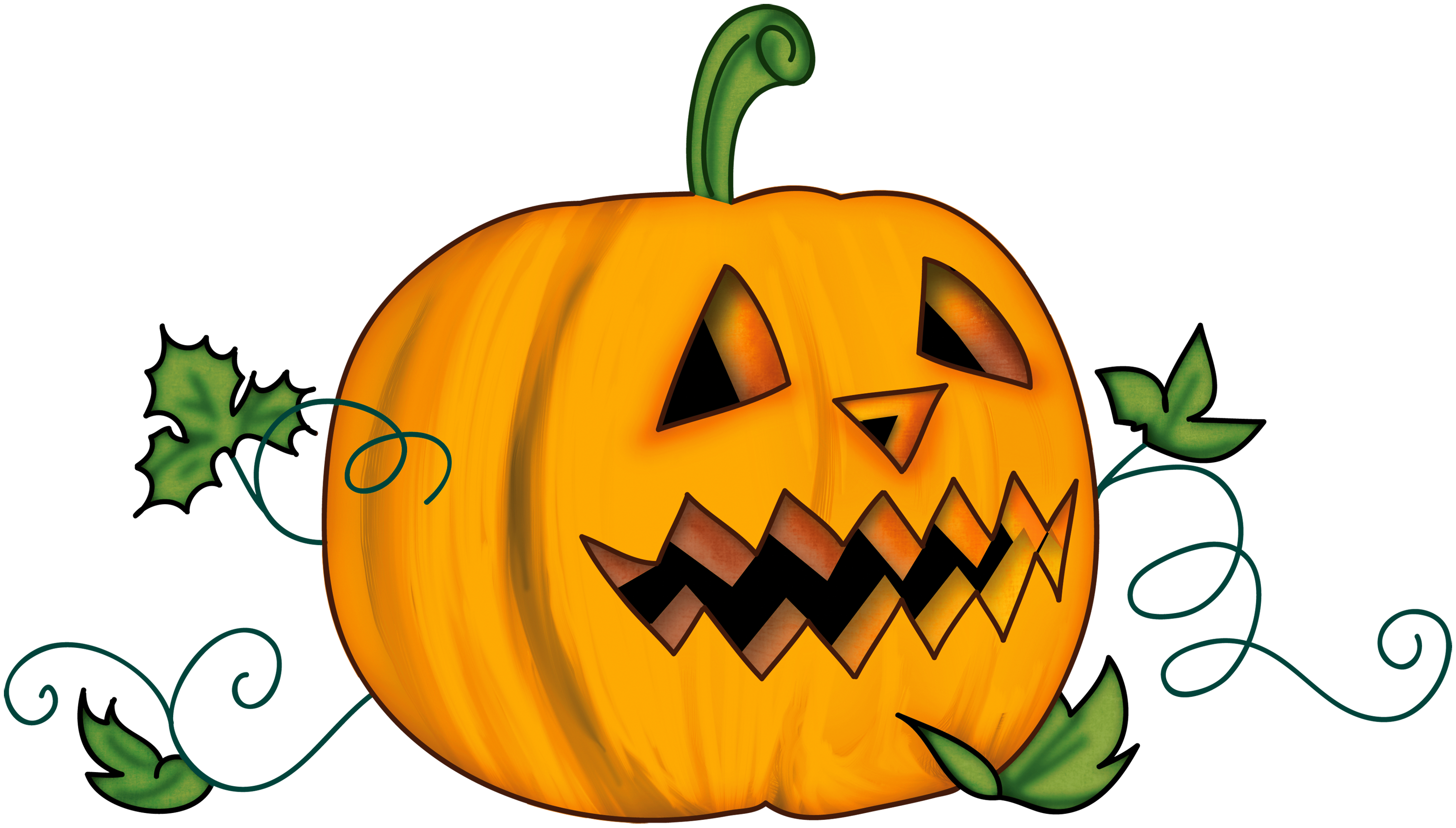 Clip art of a pumpkin