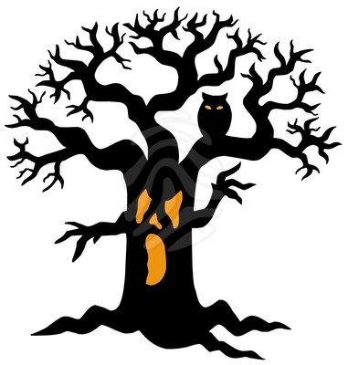 Halloween Tree Clipart Spooky - Spooky Clip Art