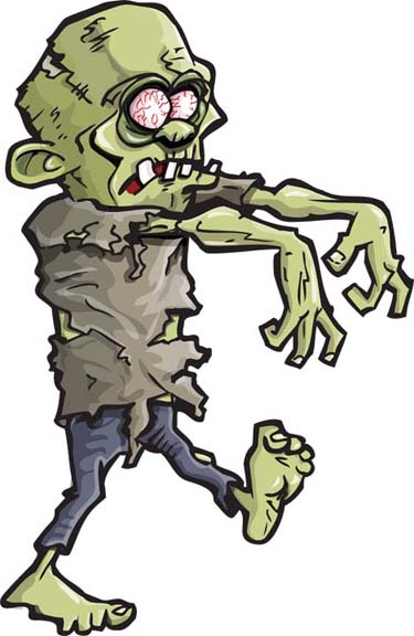 Halloween zombie clip art