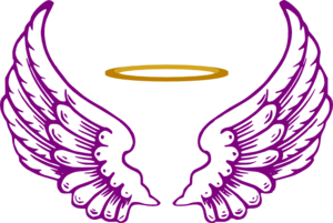 Angel Halo With Wings clip art - vector clip art online, royalty free u0026  public