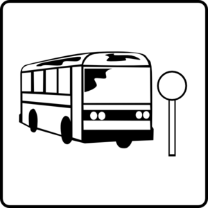 halt clipart - Bus Stop Clipart