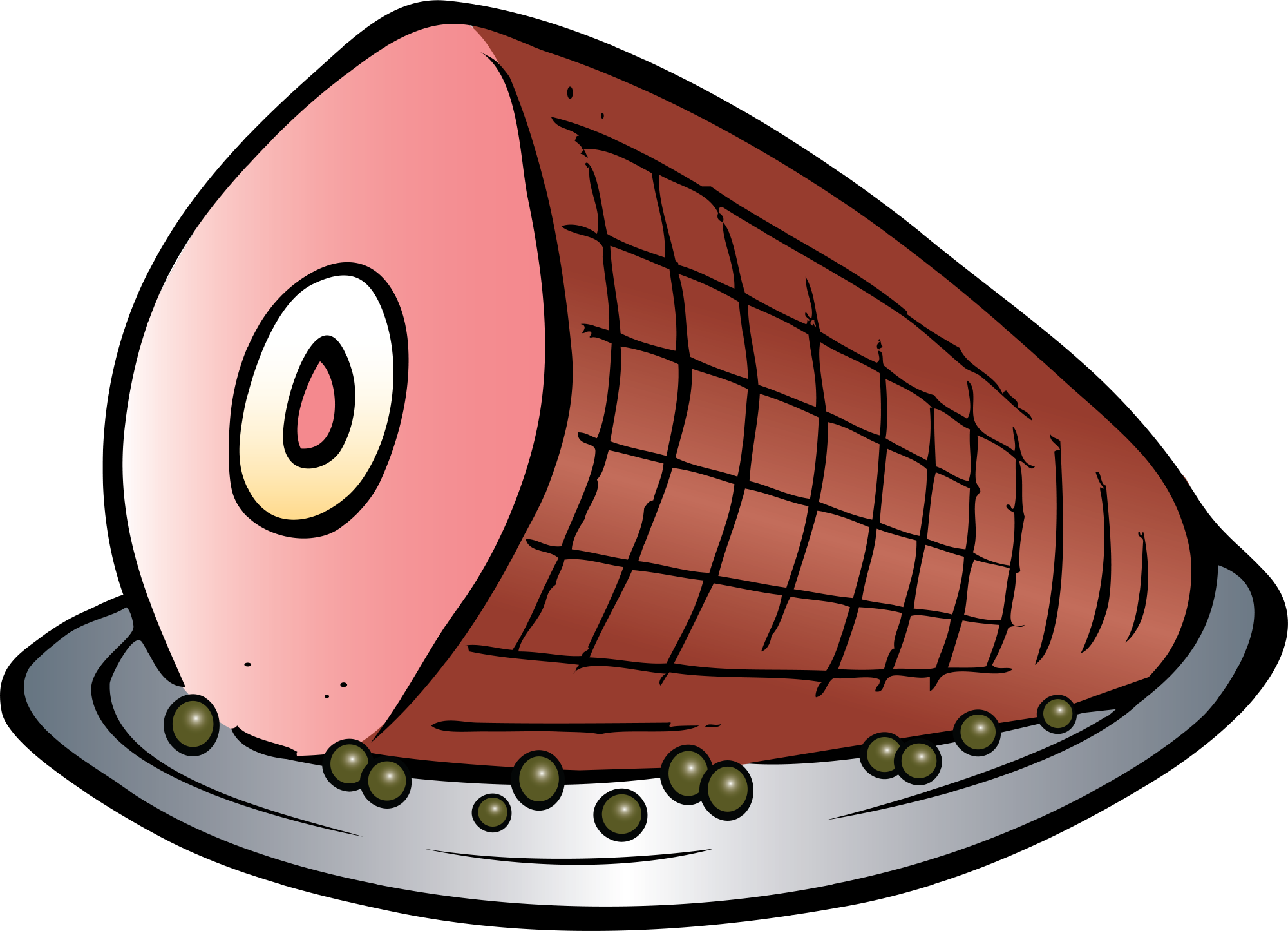 Ham clipart cartoon #8
