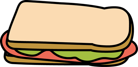 Sandwich Half Clip Art Vector