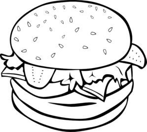 hamburger clipart - Clip Art Hamburger