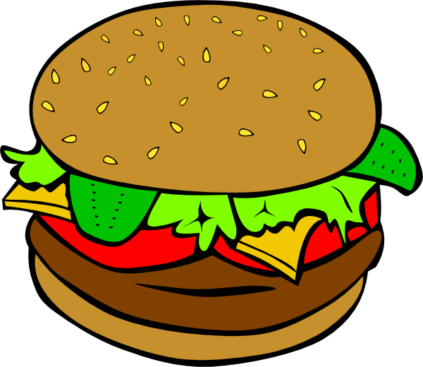 hamburger clipart u0026middot