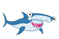 hammer head shark. Size: 54 K - Clip Art Shark