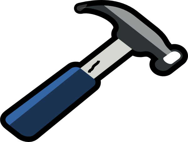 Hammer Outline Clip Art - Clipart Hammer