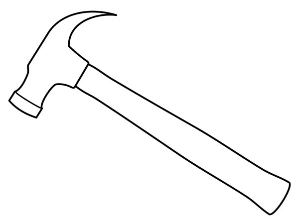 Hammer Outline Clip Art