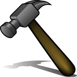 Red Hammer Clipart