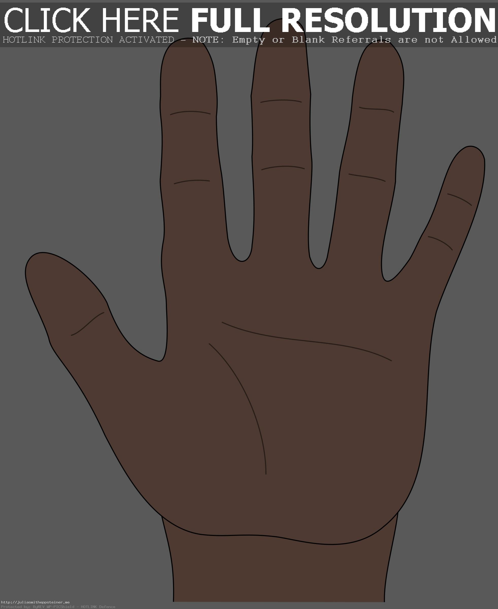 Clipart Hand Open With - Hand Clipart